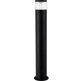 3A Lighting-PERSPEX GLASS BOLLARD LIGHT - TITANIUM / BLACK